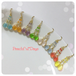 つぶつぶしずくのピアス（キャンディカラー）