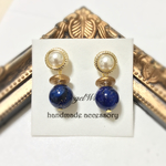 宇宙•ヴィンテージ風2wayパールとドイツ製アクリルピアス