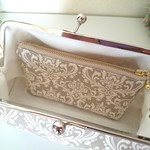 ◆がま口にぴったり収まるファスナーポーチ*お好きな布でお作りいたします◆