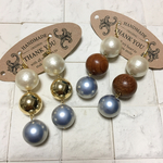 大きなパールがゴロゴロ個性的イヤリング＆ピアス