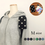 【受注生産品】リュックに付けるポーチ【Ｍ・星柄】mimiリュックポーチ キッズケータイケース カードケース キーケース ウォークマンケース モバイルバッテリーケース  ガラケー携帯ケース