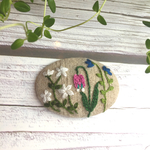 フラワーガーデン 刺繍 手刺繍