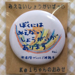 みえない障がいバッジ 男の子用
