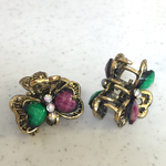 SALE 2個 エスニック調 ミニクリップ バンス ヘアアクセサリー