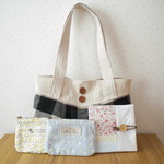 ◆オーダー品◆HugBag、ティッシュポーチ、サニタリーポーチのセット
