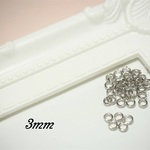 【送料無料】3mm 丸カン シルバー 300個 パーツ 素材 材料