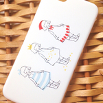 【iPhone5/5s】３人の女の子 スマホケース