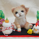 茶トラちゃんの招き猫