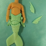 人魚ボディー 12月ロット ミント 褐色