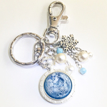 雪の結晶キーホルダー