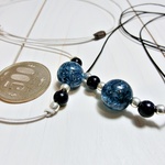 【感謝ＳＡＬＥ】宇宙＊Blueクラッククリスタル＊選べる革紐カラー
