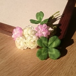 再販♪ 染布花のコサージュ　春からの贈り物　【受注制作】