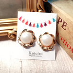 レトロボタン✧ピアス