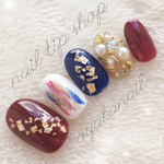 ゴージャス♡古典ビジューネイル
