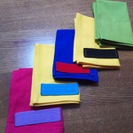 名前入れナフキン　10枚セットです（色の組合せ自由！！） 