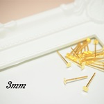 【送料無料】3mm 丸皿ピアス ゴールド 選べるキャッチ付き 100個 50ペア パーツ 素材 材料