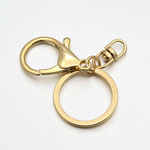 再入荷♪5個Iron Alloy Lobster Claw Clasp Keychain, KC Golden　完成品　キーホルダーパーツ