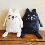 【送料無料】しろねこ・湯たんぽカバー（湯たんぽ付）