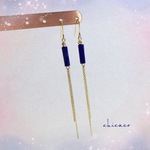 SALE♥天然石ラピスラズリのピアス／イヤリング
