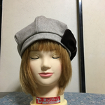1点もの！ゆるっとベレー帽 ウール&リボン