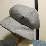 1点もの！まるっとゆるっと帽子 ウールグレーベージュ