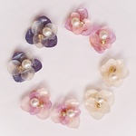 本物紫陽花ピアス