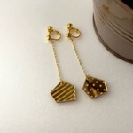 カクカクちぐはぐミラー ピアス or イヤリング