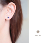 14KGFラピスラズリ2way　天然石の小さなピアス- dainty -