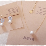 セット販売♡19色から選べる  人気者set/Tatting lace earring+necklace