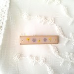 勿忘草とレースフラワーのヘアクリップ