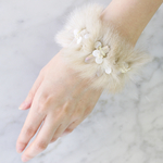 fake fur bracelet   オーロラクォーツ
