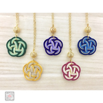 【受注製作/冬季限定カラー】和＊梅結びの水引ロングネックレス(艶)〜冬待つ彩り〜/全5色/冬季限定カラー(2月末まで)