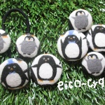 〔送料無料２個〕親子ペンギン☆ヘアゴム