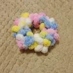 送料込み♪ふわふわのポンポンシュシュ☆パステル