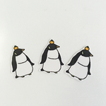 お正月ペンギン フレークシール