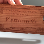 ＊受注制作＊ 名前入れ可　天然木の木彫り スマホケース　iPhone7 iPhone6 / iPhone7Plus　harry potter