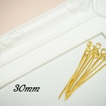 【送料無料】30mm 9ピン ゴールド 200本 パーツ 素材 材料