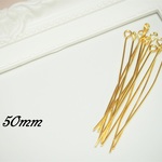 【送料無料】50mm 9ピン ゴールド 200本 パーツ 素材 材料