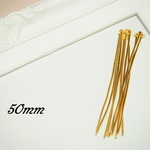 【送料無料】50mm Tピン ゴールド 200本 パーツ 素材 材料
