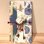 ご祝儀袋（ブルーの丸花×ブルーラメの水玉）✳︎chocoppi様ご予約品✳︎