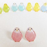 ことりさん＊ピアス＊ピンク