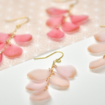 さくらの花びら〜雅ピンク〜ピアス（イヤリング）