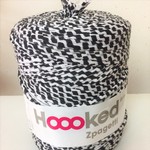 hooked 柄物 フックドゥズパゲッティ波黒