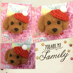 me21様 犬 わんこ羊毛フェルトストラップ