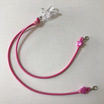 補聴器ストラップ(濃ピンク)
