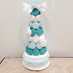 再販♡ティファニーブルーのマカロンタワー