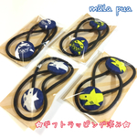 【裏ピンク再販‼️】サメ柄＊ヘアゴム＊2個セット