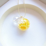 向日葵アクア水晶（カットタイプ）ネックレス（再販）
