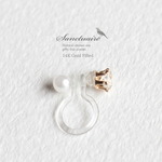 sanctuaire/nano 14KGFノンホールピアス/2個売り