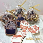 お名前・文字入れはんこ【カップケーキ】（消しゴムはんこ）